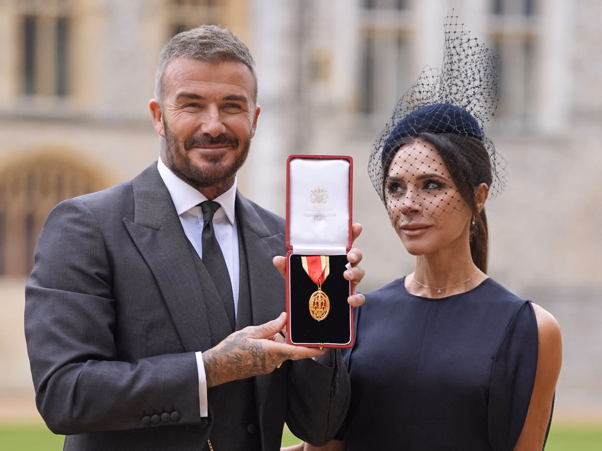 David Beckham formally invested as knight by King Charles III at Windsor Castle