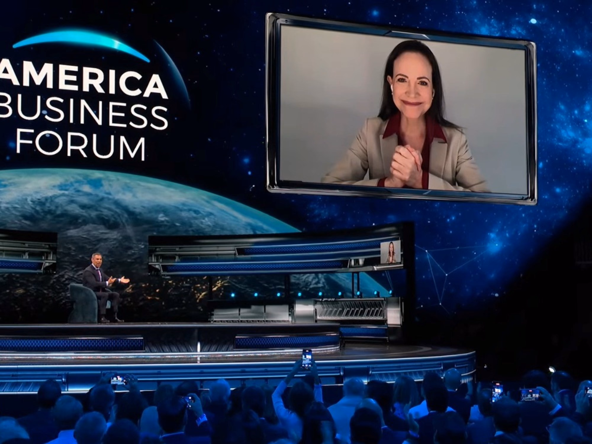 María Corina Machado endorses Trump