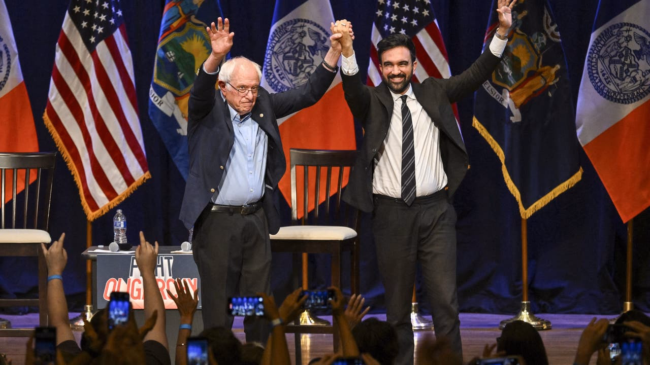 Zohran Mamdani to be sworn in as NYC mayor by Bernie Sanders and Letitia James