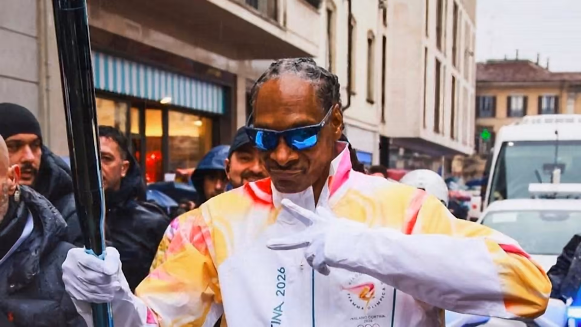Snoop Dogg serves as torch bearer for Milan Cortina 2026 Olympics