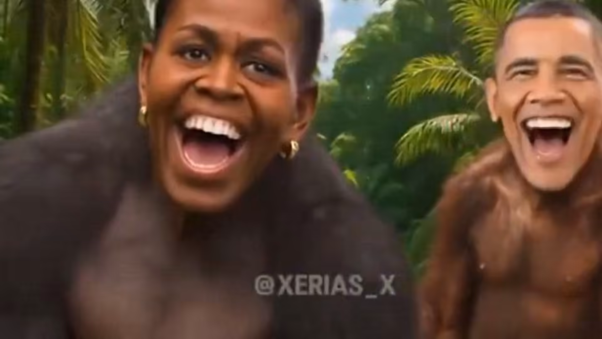 Trump shares video depicting Obama couple as primates on Truth Social