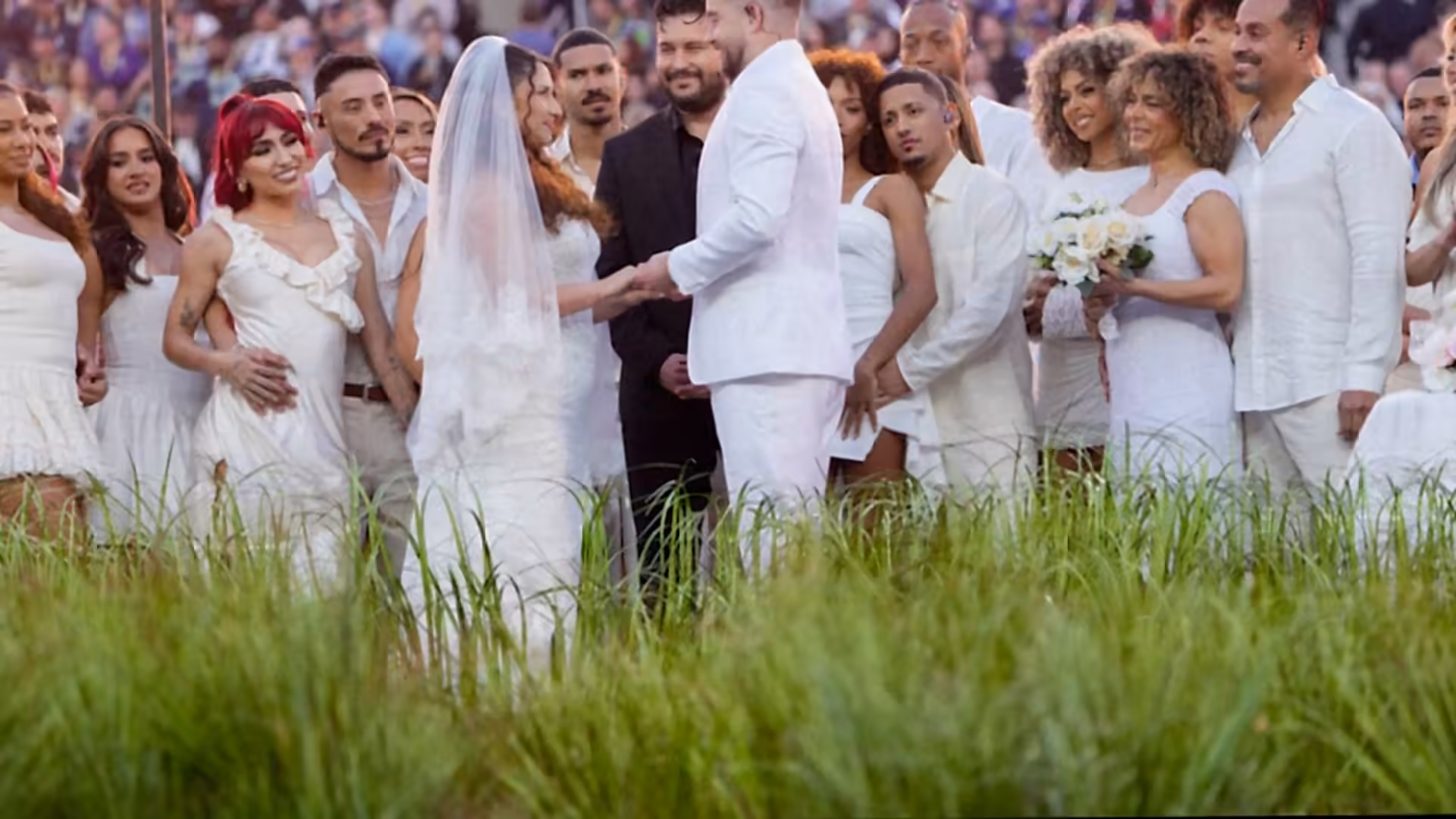 Real wedding took place during Bad Bunny's Super Bowl halftime show