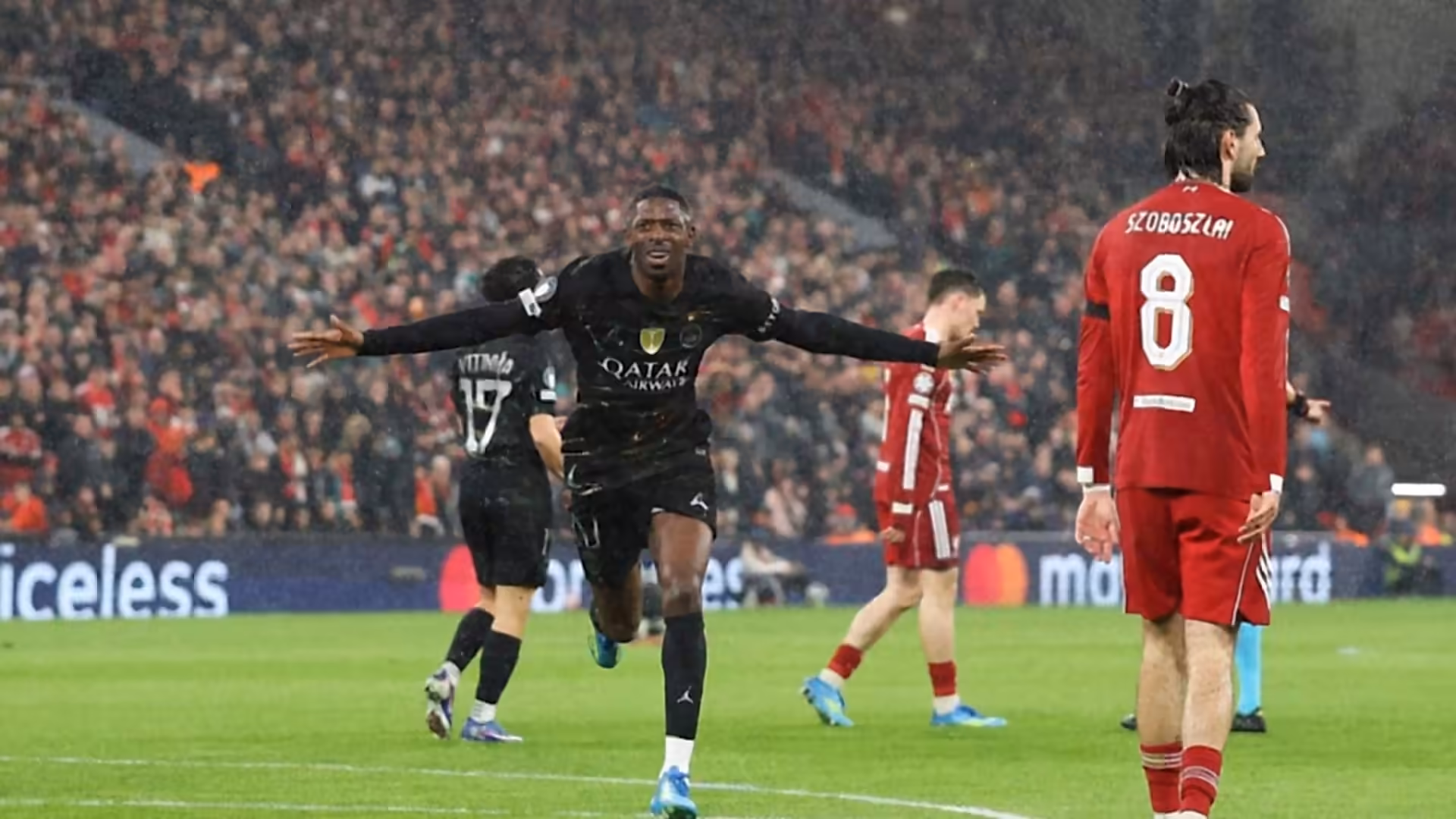 PSG beats Liverpool 2-0 to advance to Champions League semi-finals