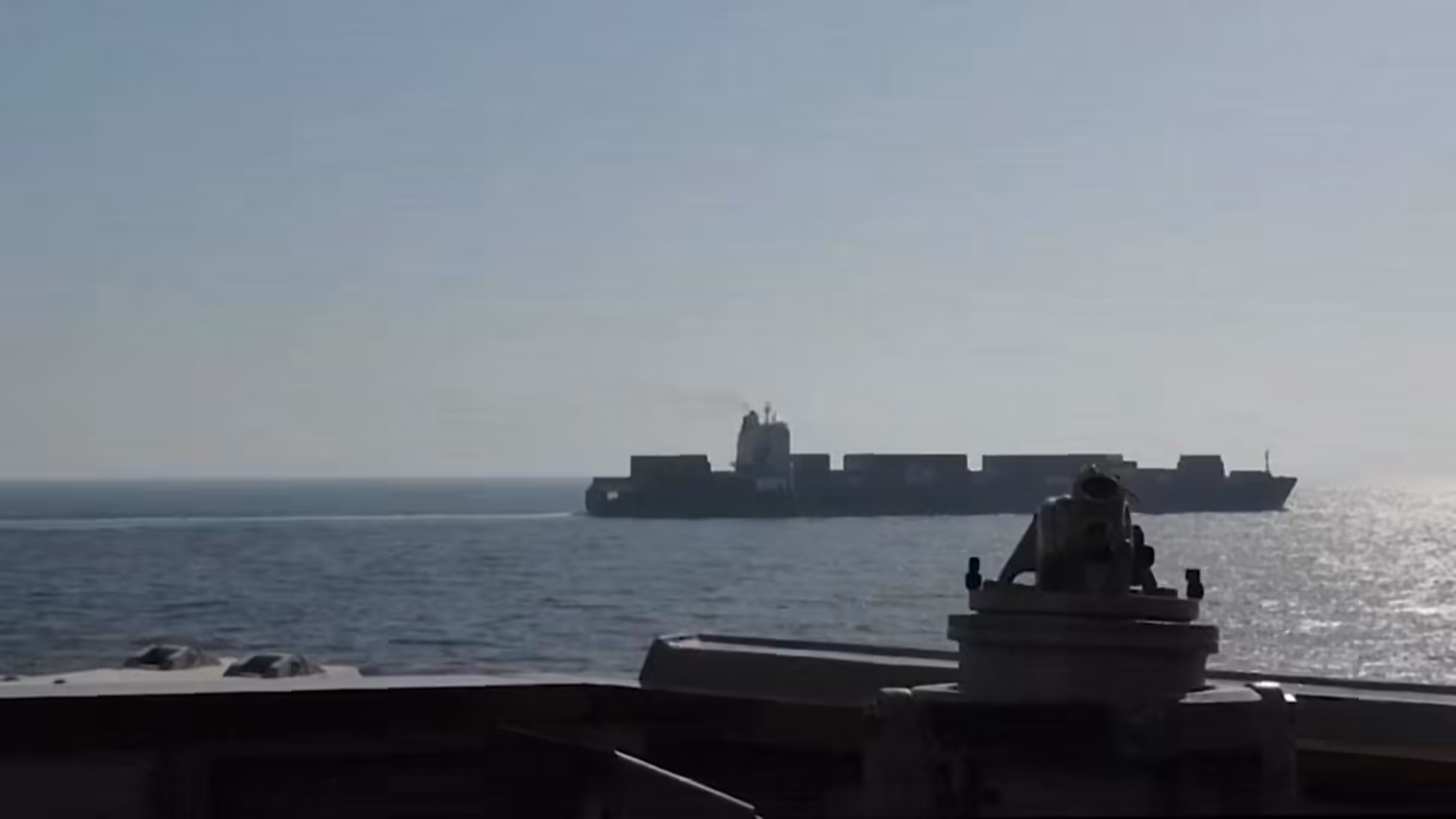 US Navy fires on Iranian cargo ship, seizes vessel in Gulf