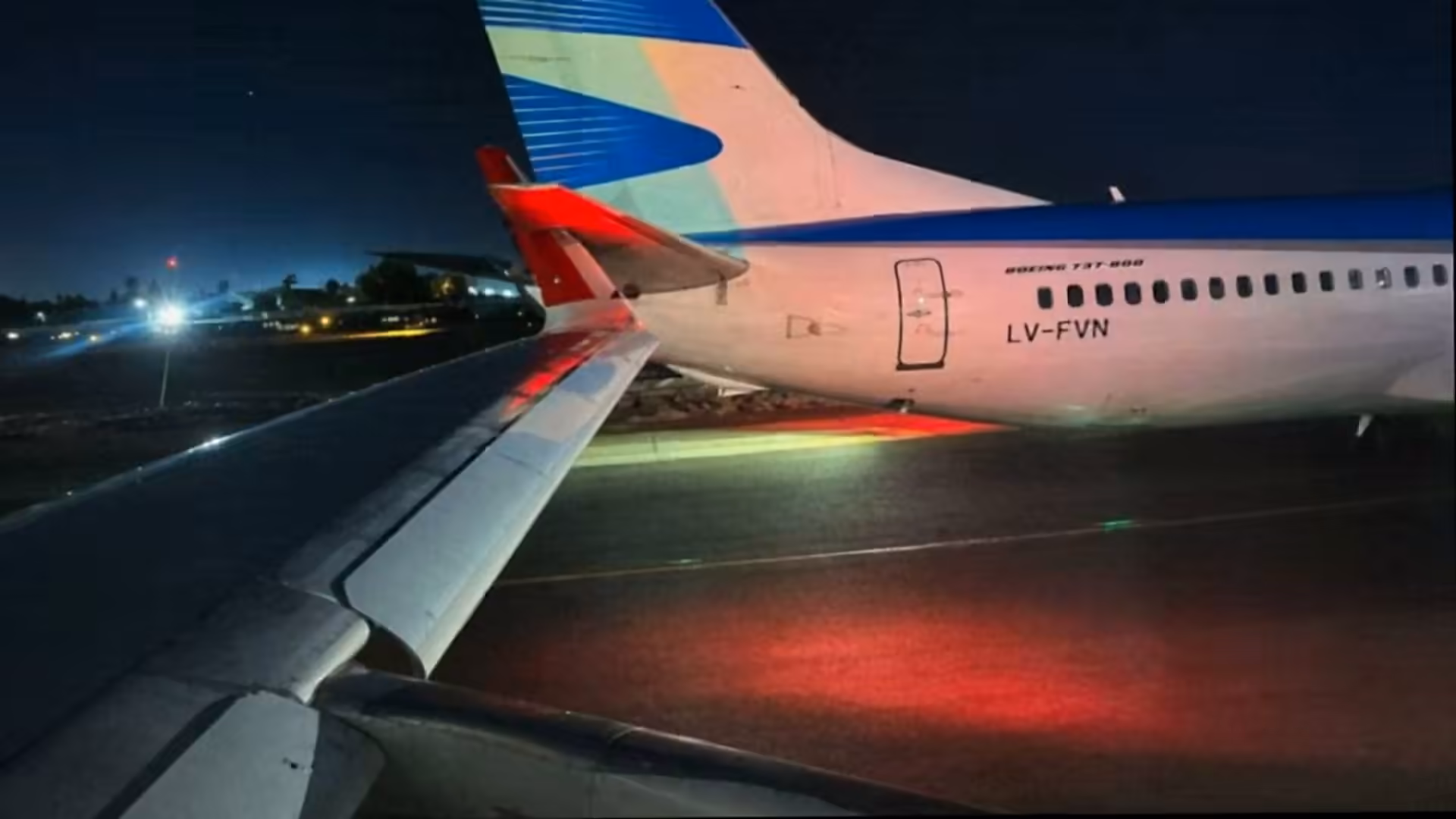 Latam and Aerolíneas Argentinas aircraft collide at Santiago airport