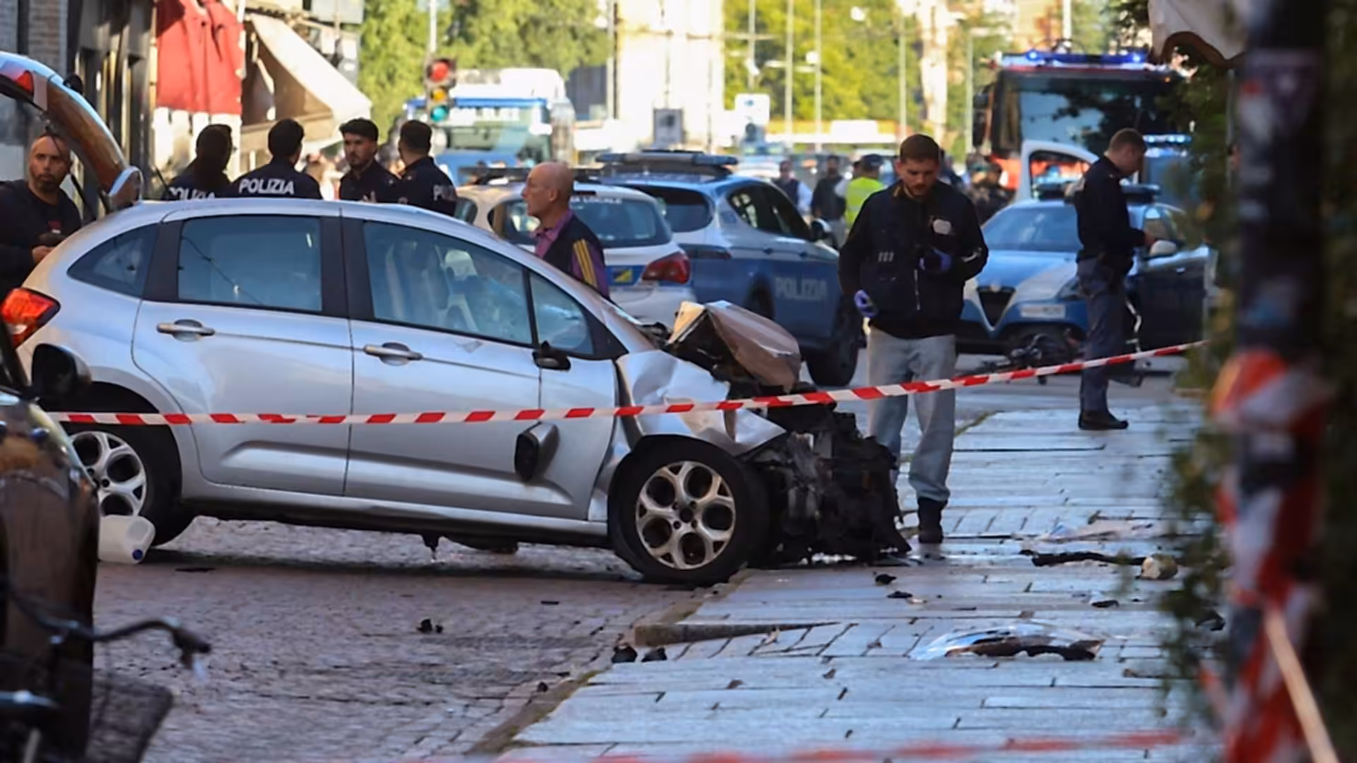 Driver plows into crowd in Modena, injuring eight; man arrested