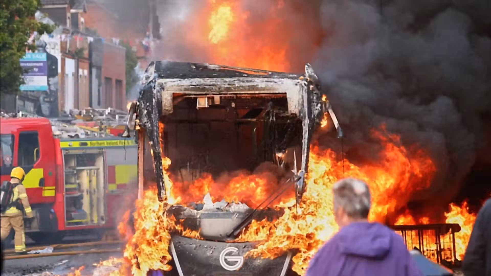 Protests and riots erupt across Scotland and Belfast