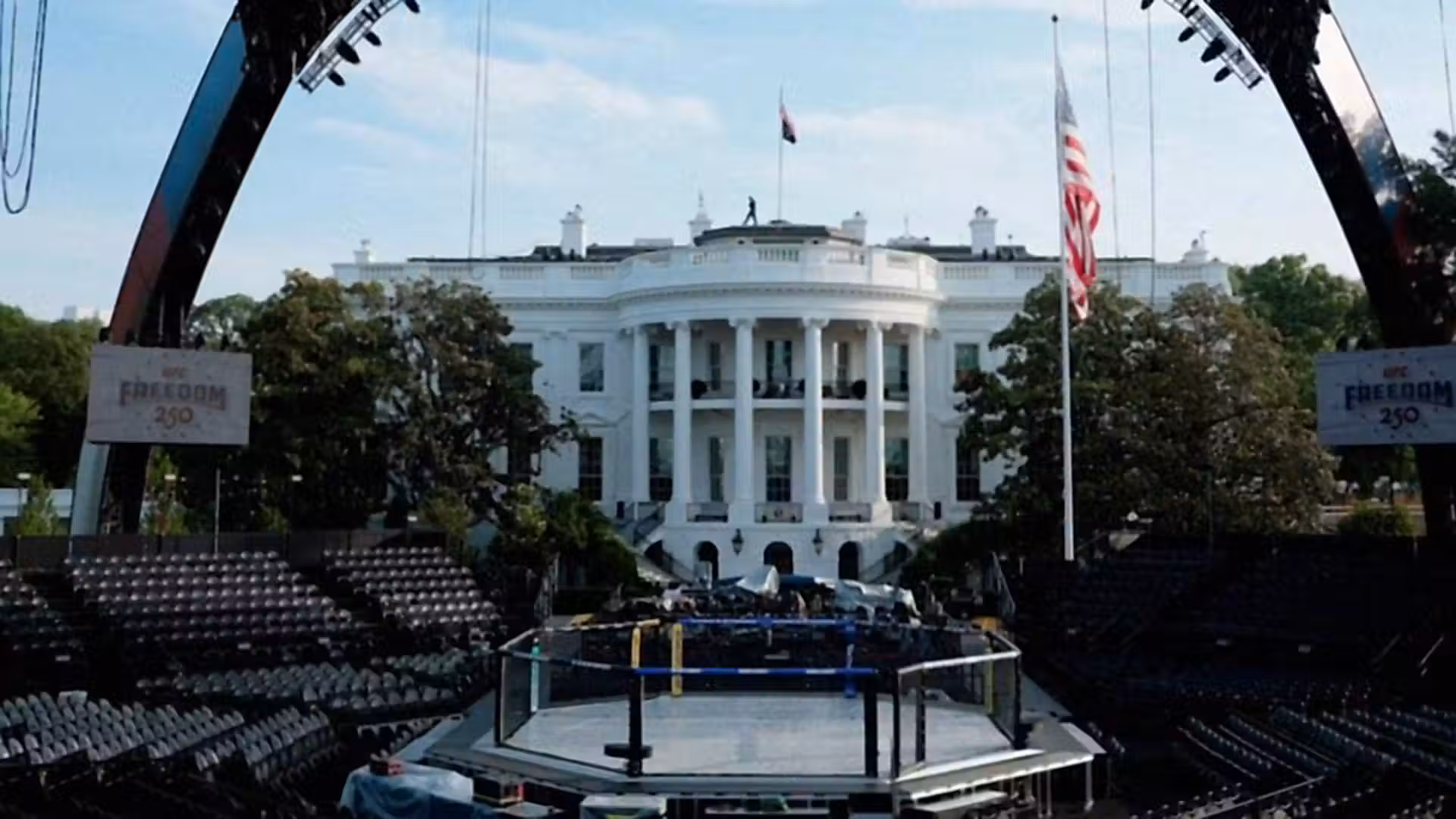 UFC holds first White House fights on Trump's 80th birthday