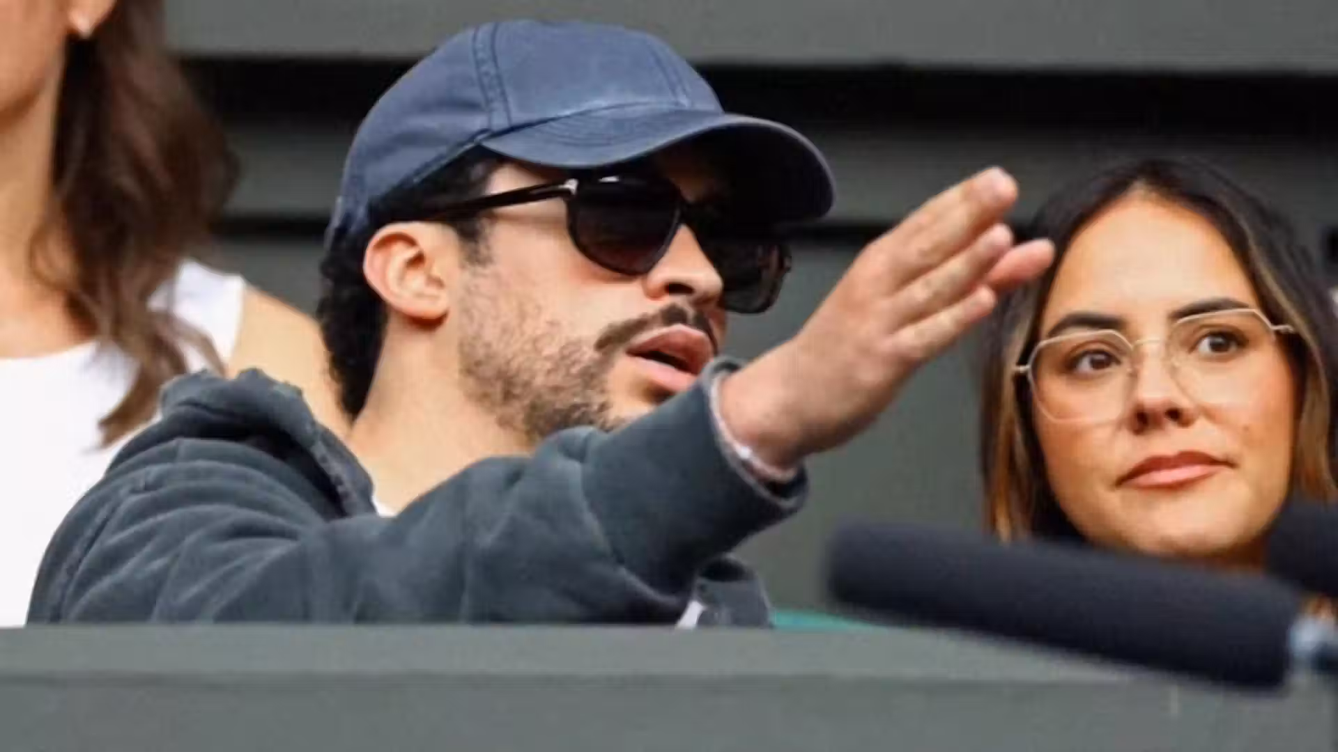 Bad Bunny attends Wimbledon to support Djokovic