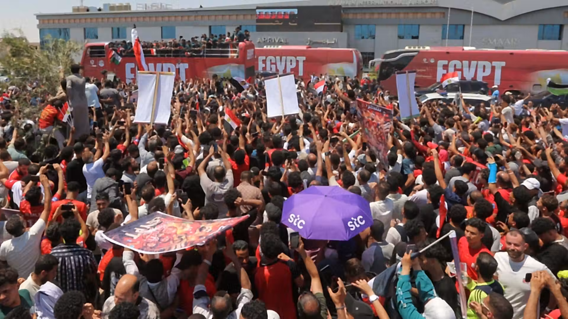 Egypt's national team returns home to hero's welcome after World Cup run