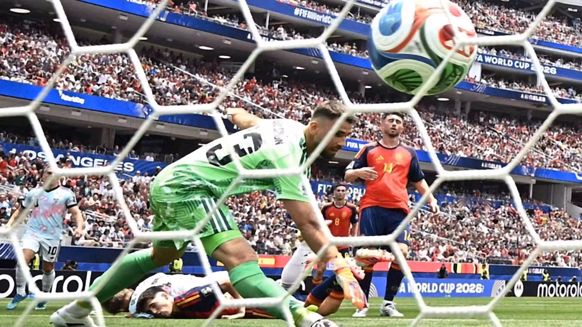 Spain advances to World Cup semi-final after Merino exploits Lammens error