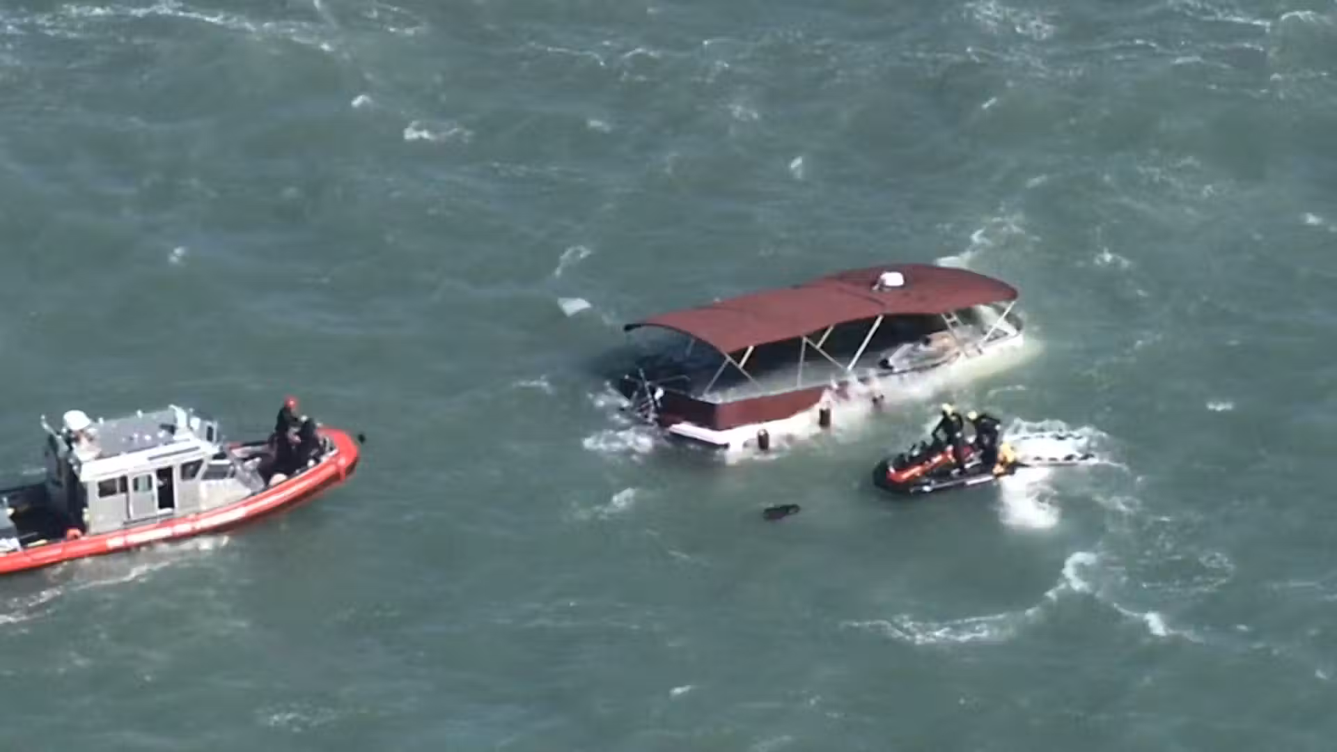 One dead, two missing after pontoon boat sinks near Alcatraz