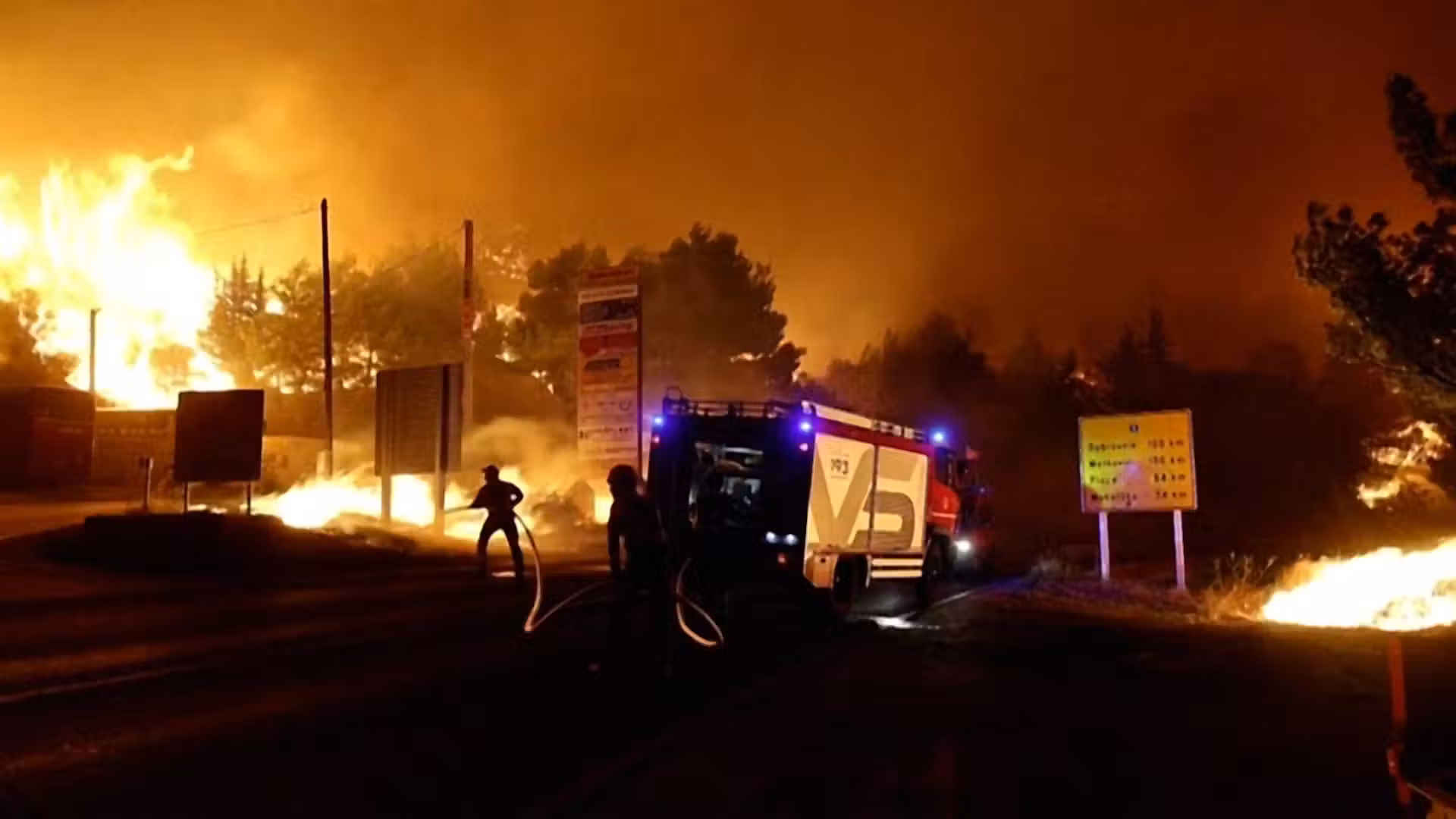 One dead, dozens injured as wildfire sweeps Croatian coast