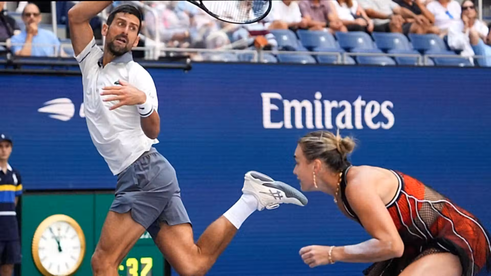 Djokovic and Sabalenka lose U.S. Open mixed doubles opener