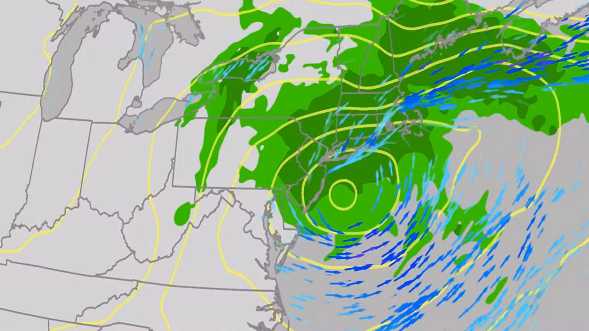 Early-season nor'easter easing grip on Northeast after weekend