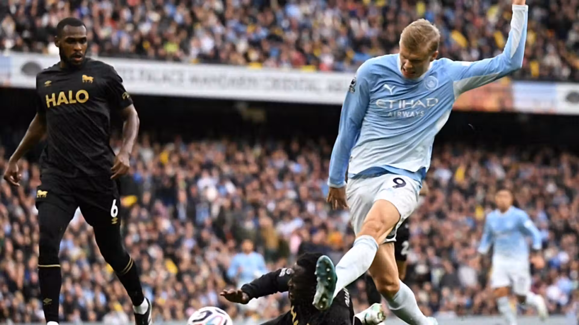 Haaland scores twice as Man City beats Ipswich; Liverpool wins at Brentford