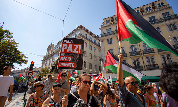 Pro-palestinian demonstrations in Portugal