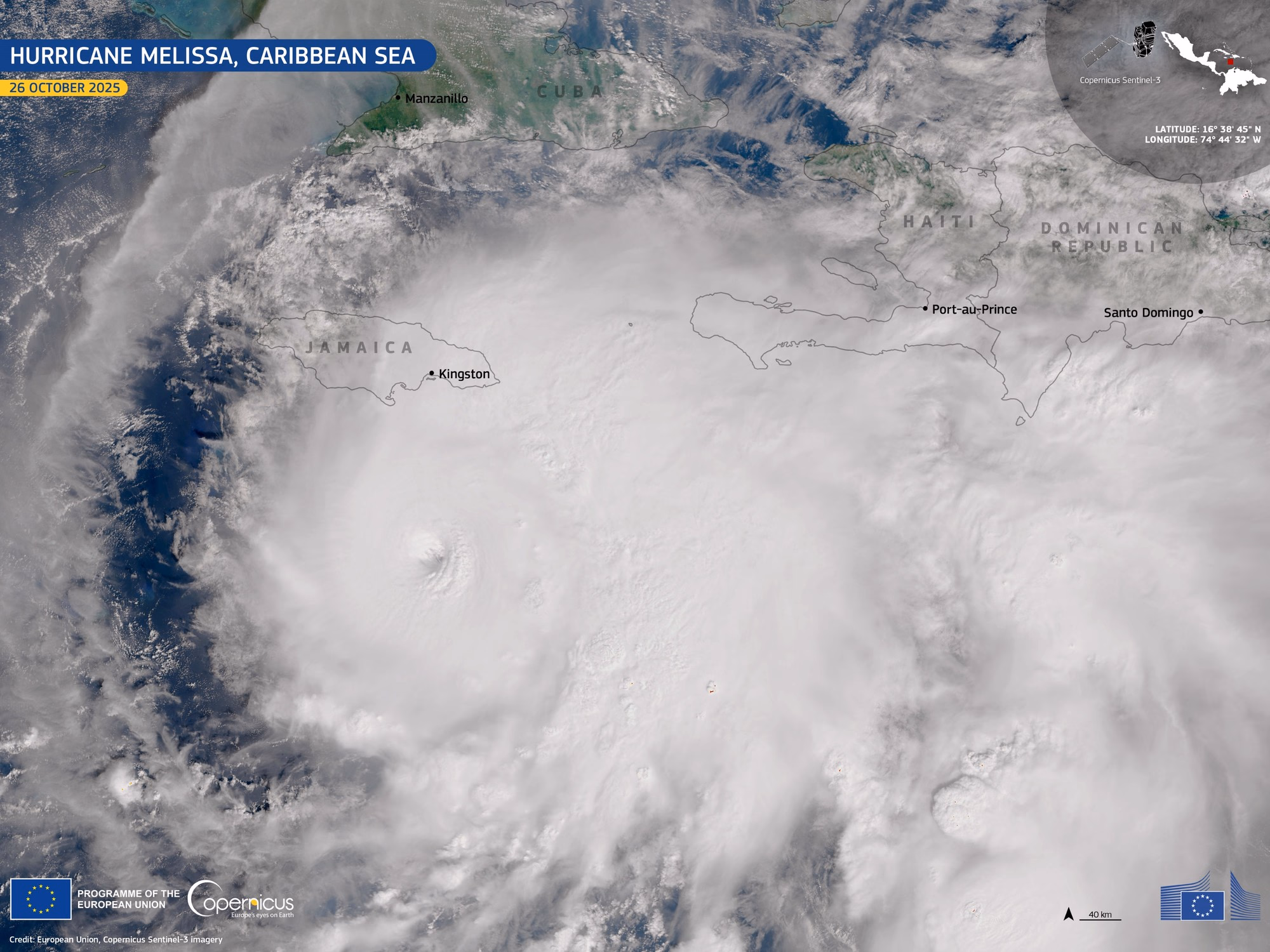 Hurricane Melissa strengthens to Category 5, threatening catastrophic impact on Jamaica and Cuba