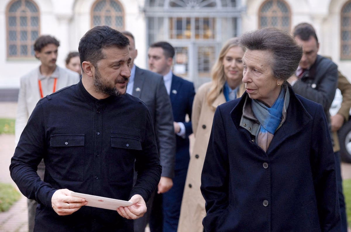 Princess Anne and Ukrainian President Zelenskyy
