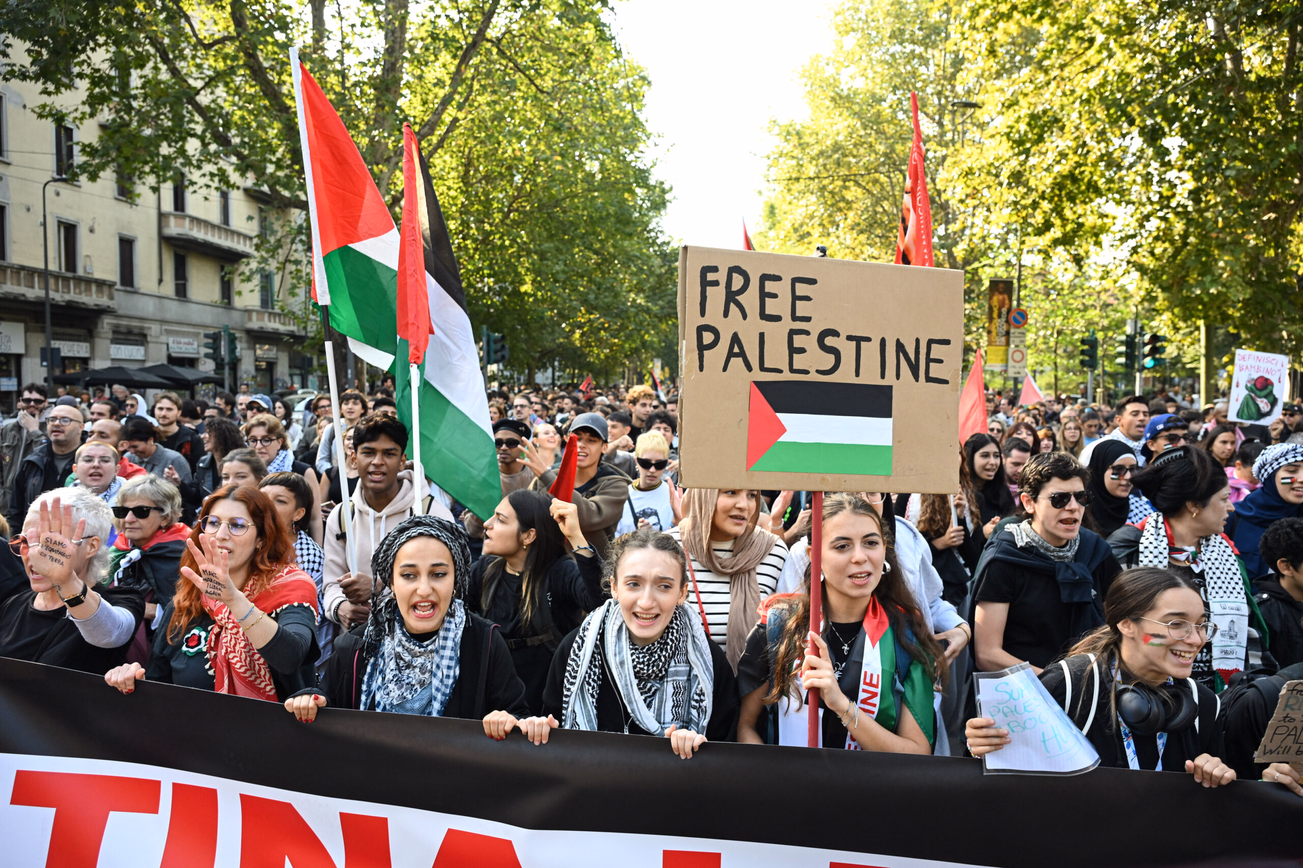 Pro-palestinian protests in Italy