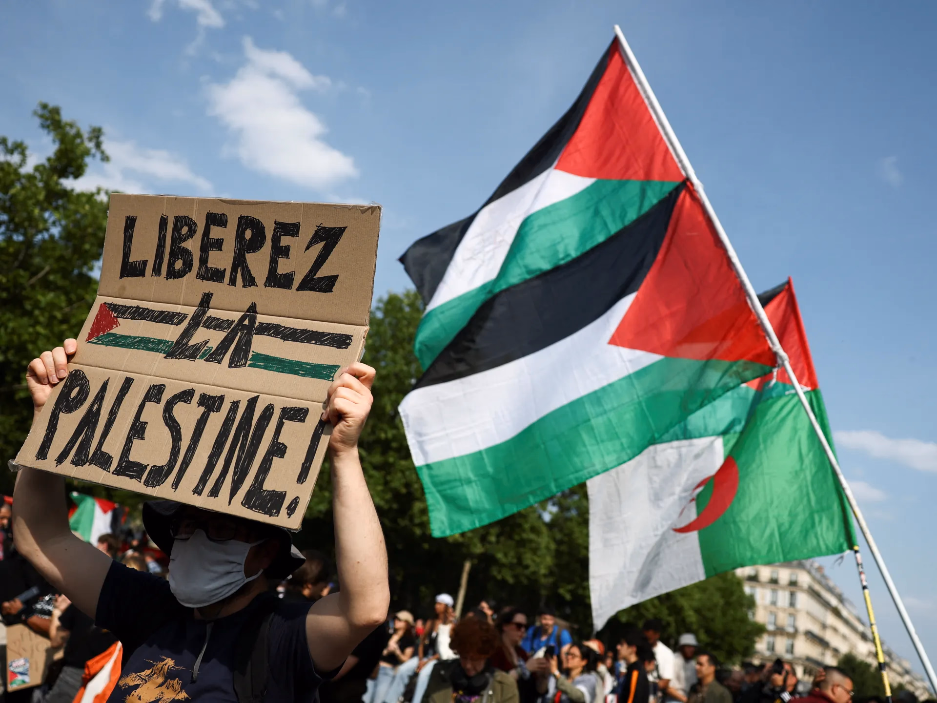 Pro-palestinian protests in France