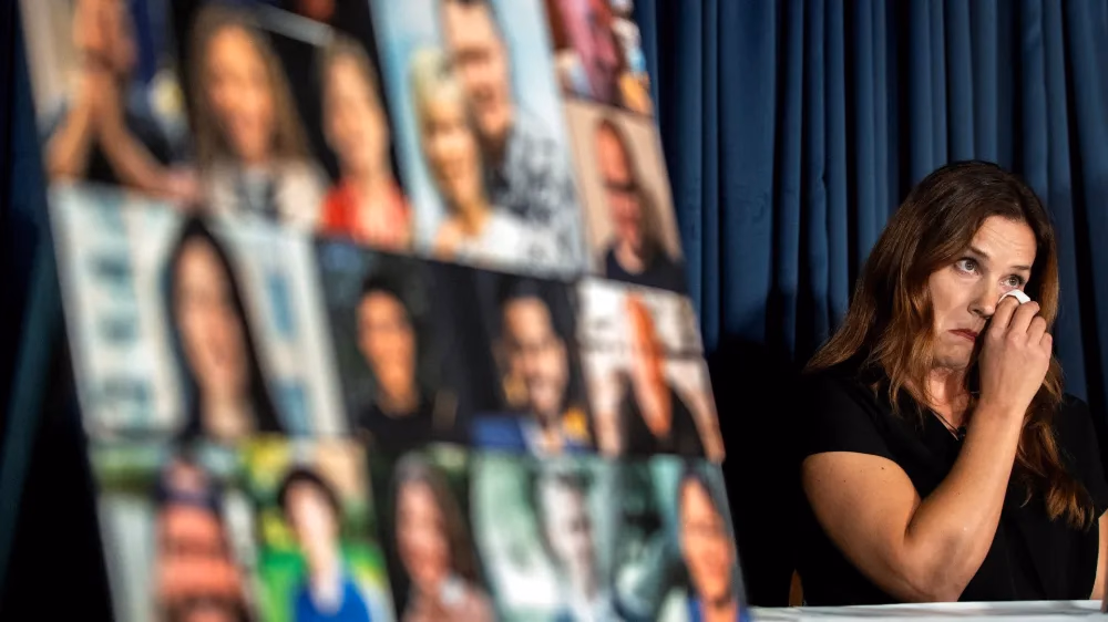 Widow of Casey Crafton, one of 60 passengers killed in the midair American Airlines collision in January